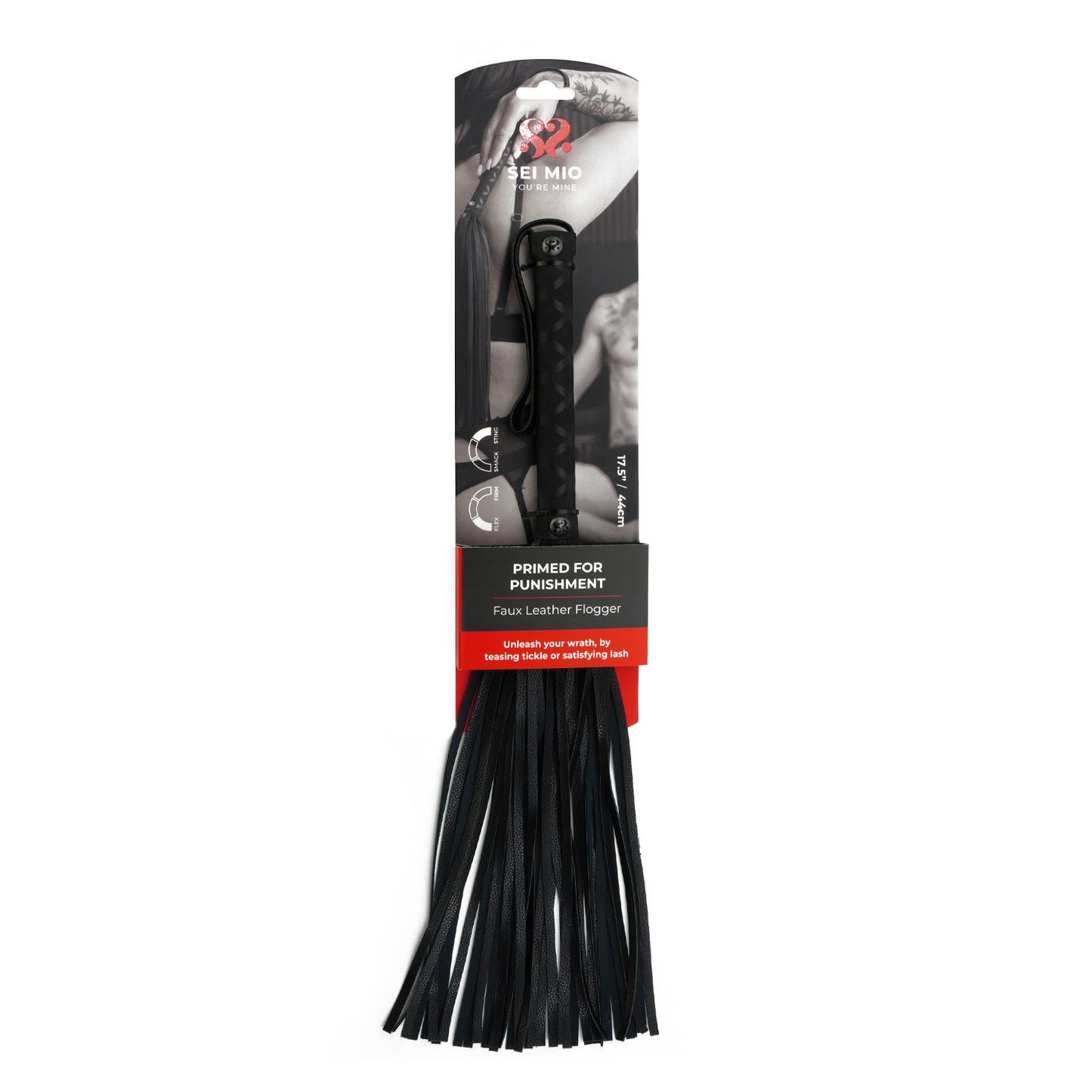 Primed For Punishment - Faux Leather Flogger